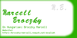 marcell broczky business card